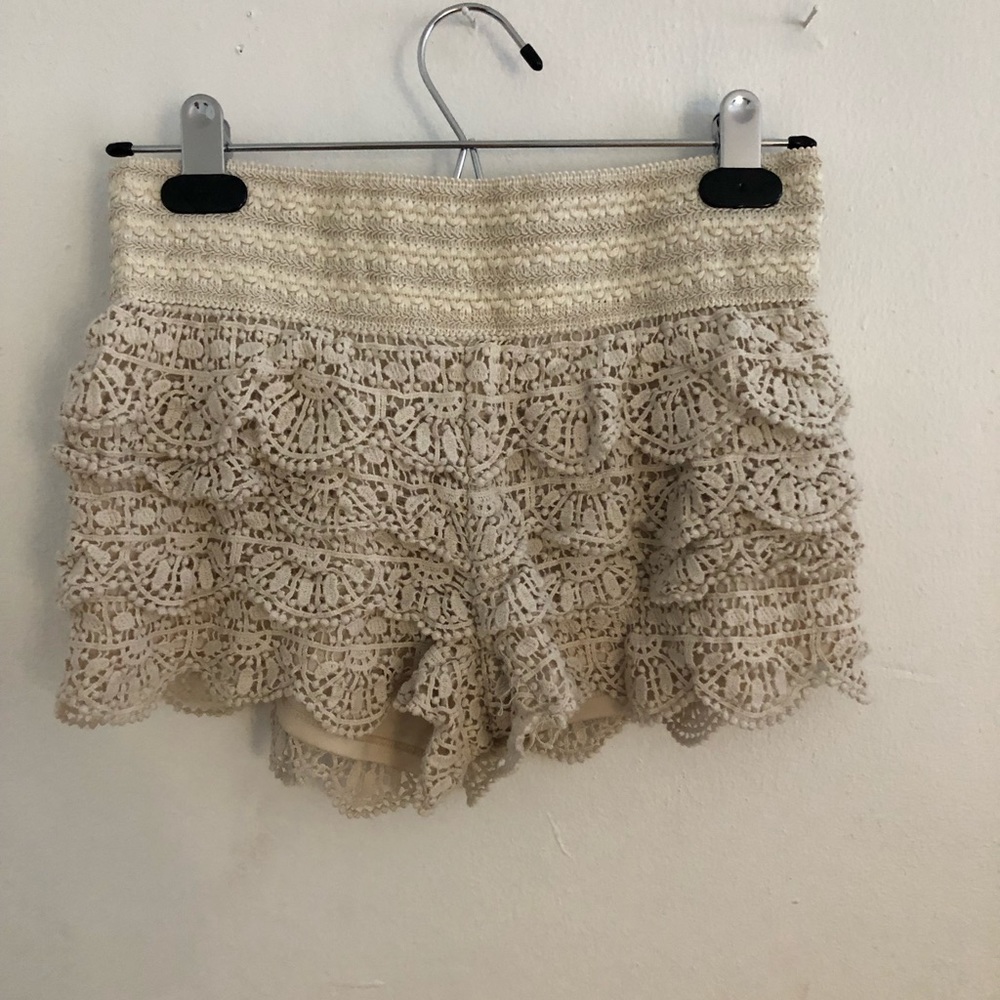 Crochet shorts
